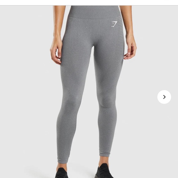 Smokey Grey Marl Vital Seamless Leggings - Picture 1 of 4